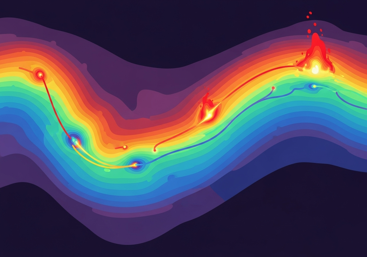 Curso Color Flow Heatmap: acento y navegación UX